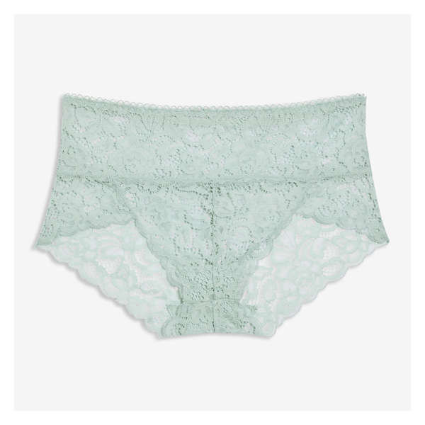 Lace Brief - Dusty Blue